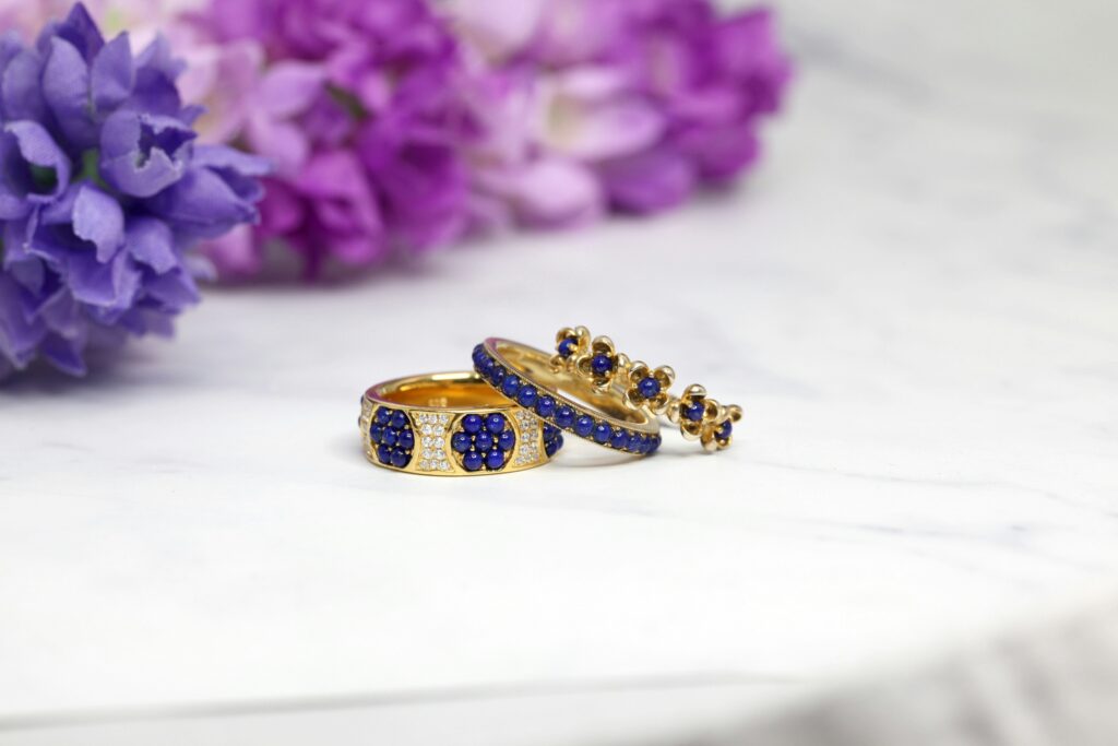 product photography of rings